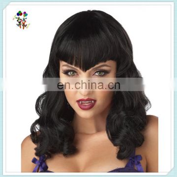 Adult Black Eternal Desire Vampire Synthetic Halloween Party Wigs HPC-0082