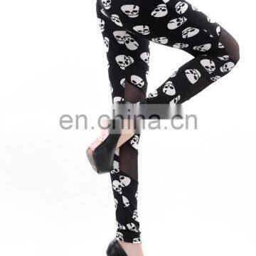 Latest Fashion Skull Printed Women Good Quality Leggings photo-3