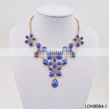 Alli express sapphire blue lace wedding choker halskette necklace