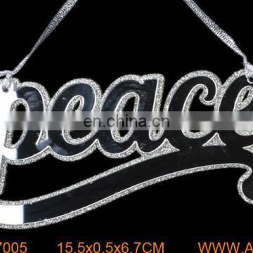 New Handmade Glasses Peace Hanging Ornament Manufacturer