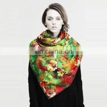 Custom Made Top Quality Printed 100% Wool Scarf photo-2