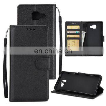 Solid Color Side Flip PU Wallet Case for Samsung Galaxy A7