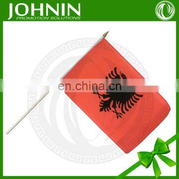 wholesale professinal factory sale polyester hand weaving albania flag