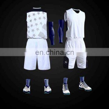 Design adault 100% cool mesh moisture wicking polyester basketball jersey