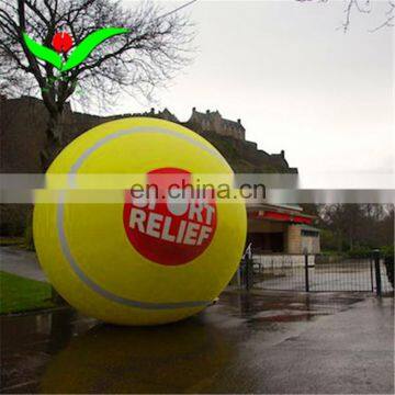 Giant outdoor inflatable tennis ball for advertising