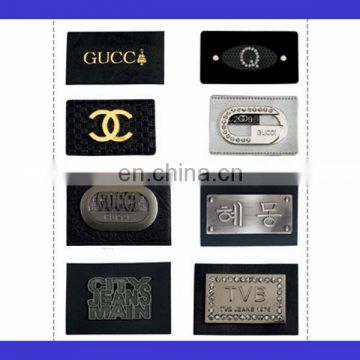 high quality custom leather jeans metal patch