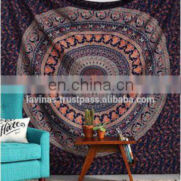 Indian Queen Mandala Hippie Tapestry Decorative Beach Throw Cotton Wall Hanging Bedding Dorm Decor / Home Textile / Tapestry