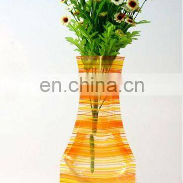 flat custom folding plastic flower vase