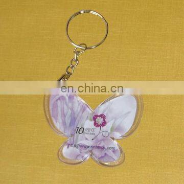 butterfly photo holder acrylic material plastic keychain