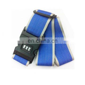 Travel luggage belt with lock custom fashion logo