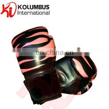 Artificial leather boxing gloves with zebra stripes, non-leather/synthetic leather boxing gloves, training boxing gloves