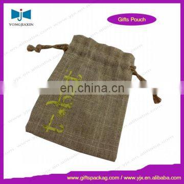 Eco friendly linen drawstring rice bag for wholesale