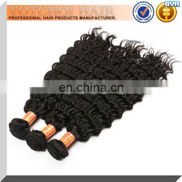 Wholesale Price 100% Human Hair Extensions Grade 6A Deep Wave Brazilian Human Hair