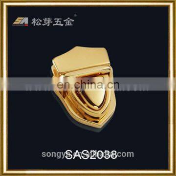 High-end Quality Zinc Alloy Metal Push Lock, Gold Color Plated Push Lock For Lady's Handbags photo-3