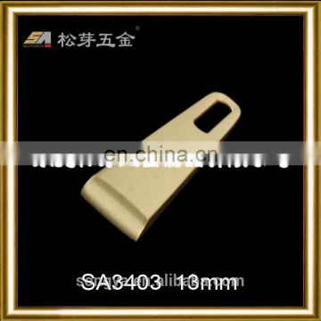 Custom Zinc Alloy Metal Puller For Garment, Gold Plated Clothing Metal Puller Hardware