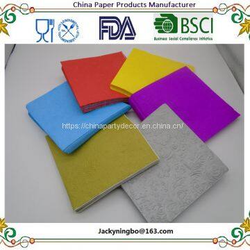 Ningbo PartyKing Paper Napkins Serviettes With Colorful Printing for Festival Wedding Dinner and Birthday Party photo-2