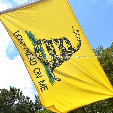 Wholesale 3x5 Ft Gadsden DONT TREAD ON ME Yellow Snake Polyester Flag photo-2