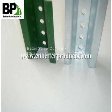 U-channel baked enamel steel sign posts keep signs standing straight and last a lifetime