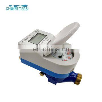 Lcd display ic card prepaid  system water flow meter