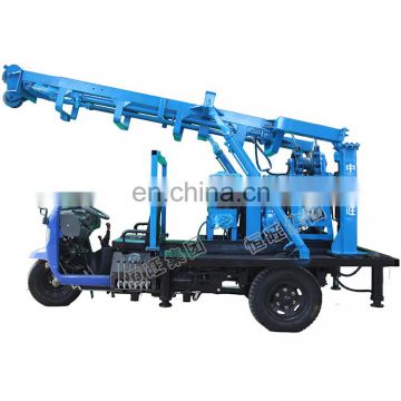 HW230 tricycle mounted water well drilling rig 230M full hydraulic drilling machine