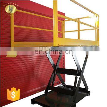 7LSJG Shandong SevenLift electric goods hydraulic container lifters with high quality