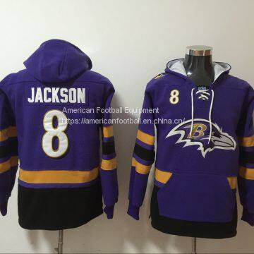 Baltimore Ravens #8 Jackson Purple Hoodie