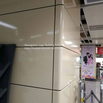 Indoor Aluminum Veneer Champagne Gold Lobby photo-2