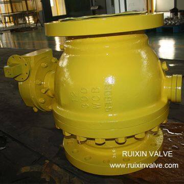 China Supplier Manufacturer API 6D/API608 2PC Trunnion Mounted Casting Steel  Ball Valve Fire Safety DBB