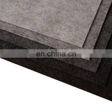 thick color grey hard wool felt