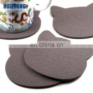Hot Selling Love Shape Fabric Felt Tea Coaster photo-3