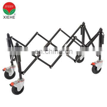 Funeral aluminum alloy extensional frame church trolley for casket