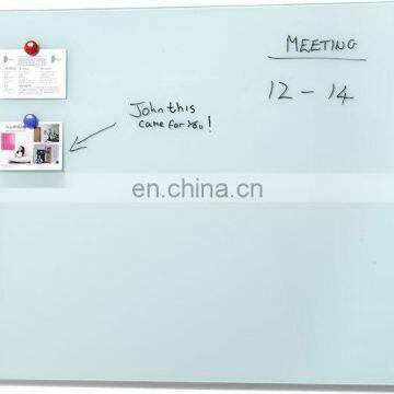 Customized office magnetic glass white board memo board