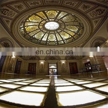 Customer size and color 2mm to 19mm building strong safety decorative tempered stained glass