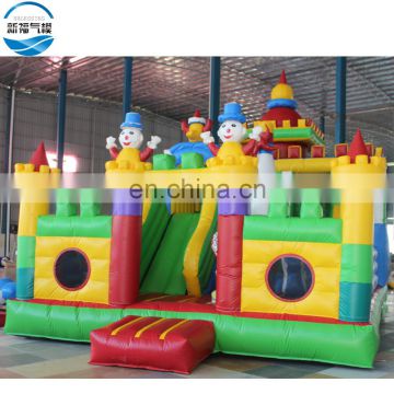 Customized interactive colorful inflatable bouncy adult castle