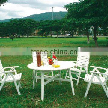 WHITE BISTRO SET - LUXURY STYLE - wooden garden furniture - hotel furniture