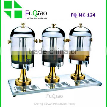 Wholesale Stainless steel 3 tanks hotel juice dispensers , water tea dispensers , coffee milk dispensers                        
                                                                Most Popular