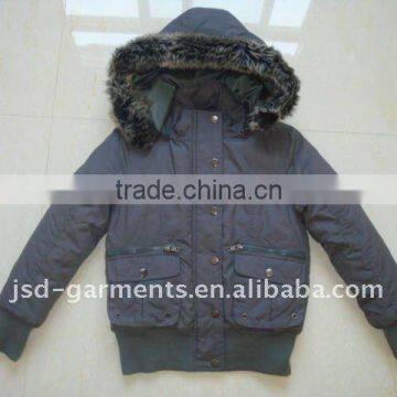 girls' jacket with fur collar HOT SALES!