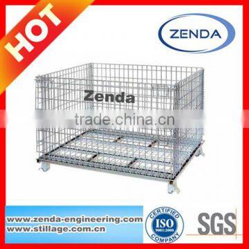 Warehouse Foldable Wire Mesh Cage for Sale