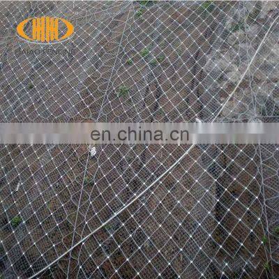 Factory direct sale wire rope mesh,hot dip galvanized rockfall mesh,rockfall netting,rockmesh