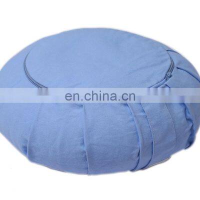 Buckwheat Flax Seed Filled Embroidered Zafu Cushions Made in India photo-2