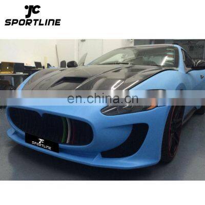 Cars Fiberglass front bumper side skirts rear diffuser side fender Body Kit for Maserati GT MC STRADALE Style