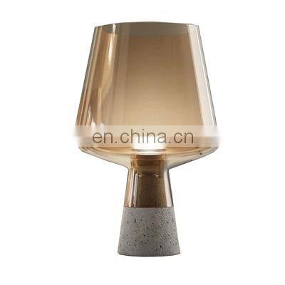 Modern Glass Table Lamp E27 Bedroom Bedside Lamps Creative Table Light Indoor Lighting decorative light