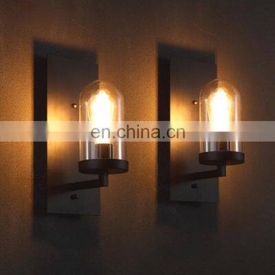 American Country Industrial Retro Wrought Iron Wall Lamps for Decoration