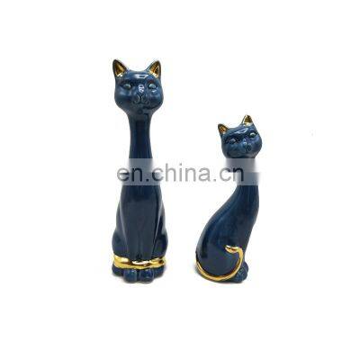 quanzhou cat art and porcelain ceramic craft gift supplies cat figurines home decor