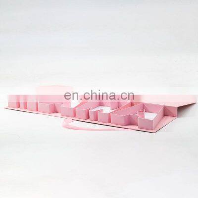 Luxury Pink Mother's Day Packaging Creative Letter Shape Rigid Gift Boxes photo-2