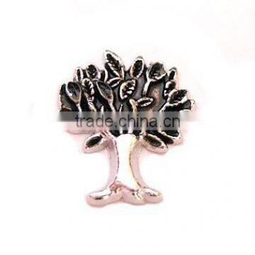 silver jewelry low MOQ wholesale tree floating charm