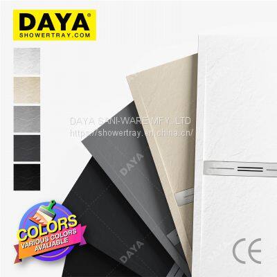 Antislip Polymarble Clean Space Saving Bathroom Stone Shower Base photo-4