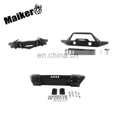 Three Types Front Bumper for Jeep Wrangler JK Auto Accessories Black Steel Bumper