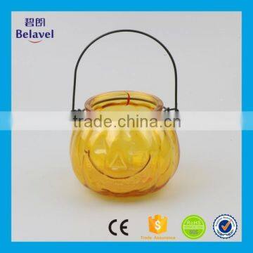 Hot sale colorful pumpkin vase custom hanging glass vase                        
                                                                                Supplier's Choice