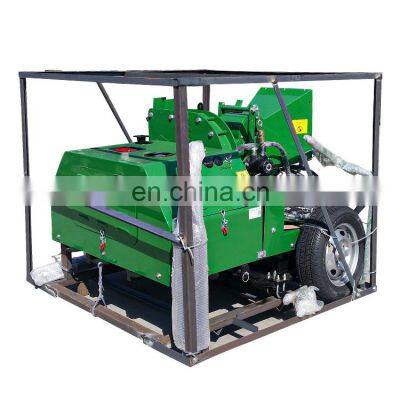 High Efficiency Trailer towed hydraulic feeding 22 HP mobile wood tree chippers leaf WOOD Crusher